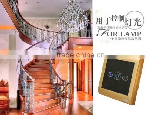 TAIYITO New-stylish Colorful Brushed Metal Frame Zigbee Smart Touch Screen Light Switch photo-2