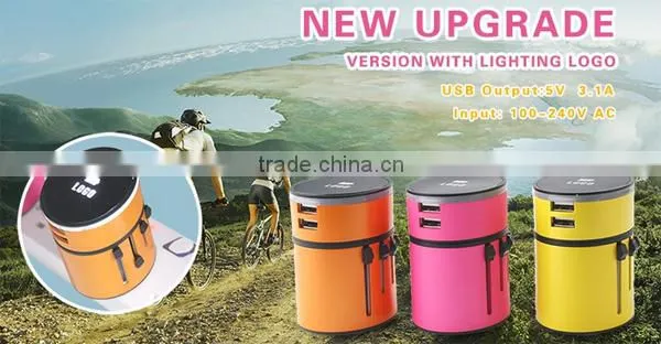 (110128) Best Promotional Gift International Universal Travel Adapter With Usb Port Quality Choice photo-4