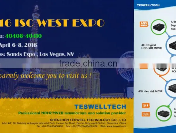 Teswell High Quality 1080P 3G 4G GPS WIFI Mobile Nvr With Built-in Switch With Free CMS Software HD Mobile Dvr photo-3