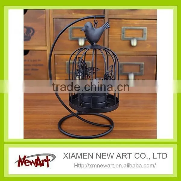 Metal Wholesale Elegant Decorative Bird Candle Holder and Bird Cage Pet Cage Quality Choice photo-2