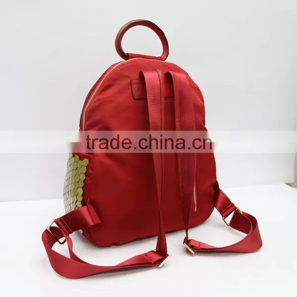 The New Red Embossed Leather Casual Backpack, Wemen Handbags photo-3