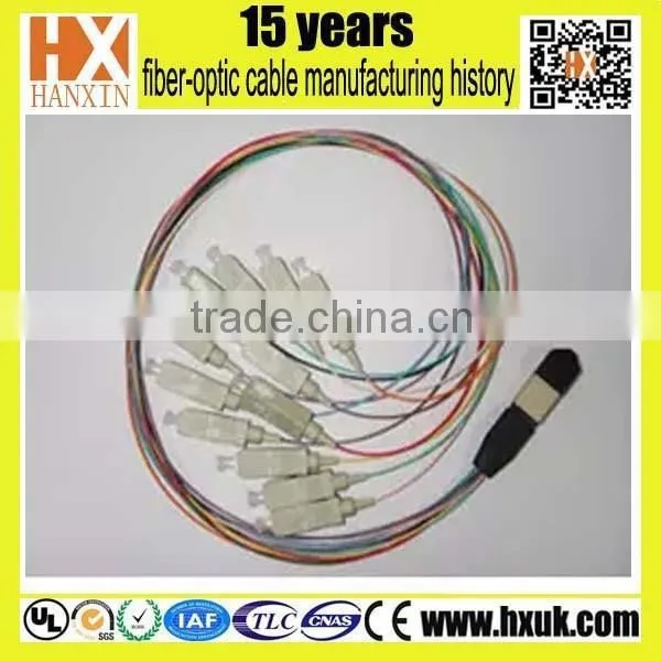 MPO Cable for CXP or QSFP Transceivers. Fan-out Optic Fiber Patch Cable