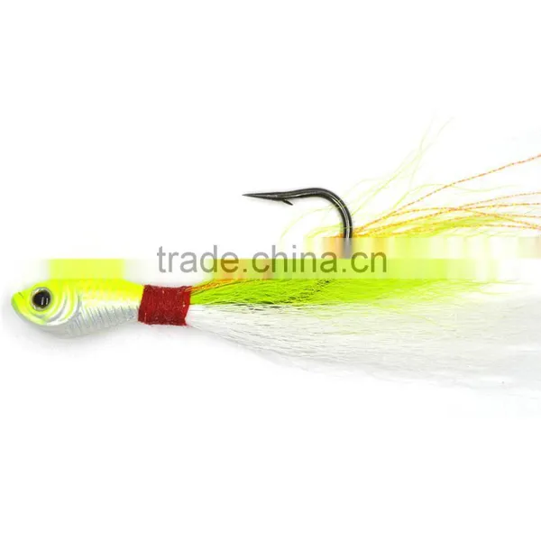 20 Piece High Quality CFF002 China Wholesale Fishing Lures/ Fish Bucktail Jig/ Bucktail Jig With Hook photo-5