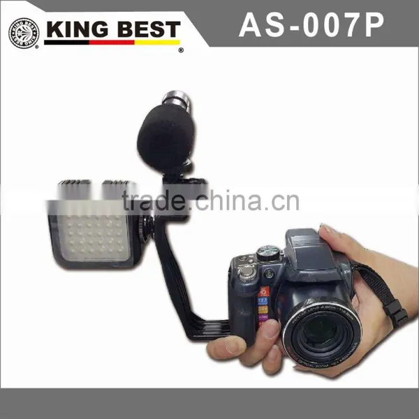 KINGBEST AS-007P Hot Shoe Mount Video Light Bracket Metel Flash Bracket VIDEO LIGHT BRACKET photo-3