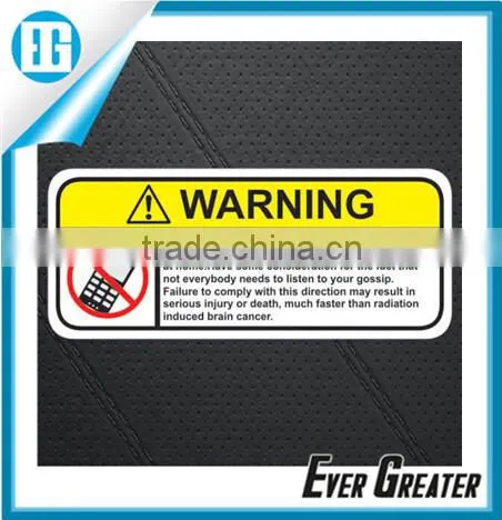 Pet/dogs/road Durable Self-adhesive Warning Label Stickers for Security photo-5