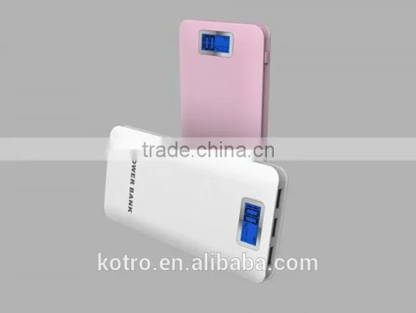 High Quality Colorful LCD Digital Display 3 USB Output Power Bank 4.1A Portable Charger 12000mah Portable Power Bank photo-5