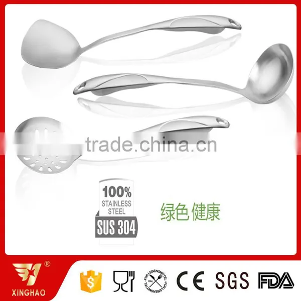 Mirror Finish Stainless Steel Kitchen Utensil 304 Serving Cooking Utensil Set photo-3