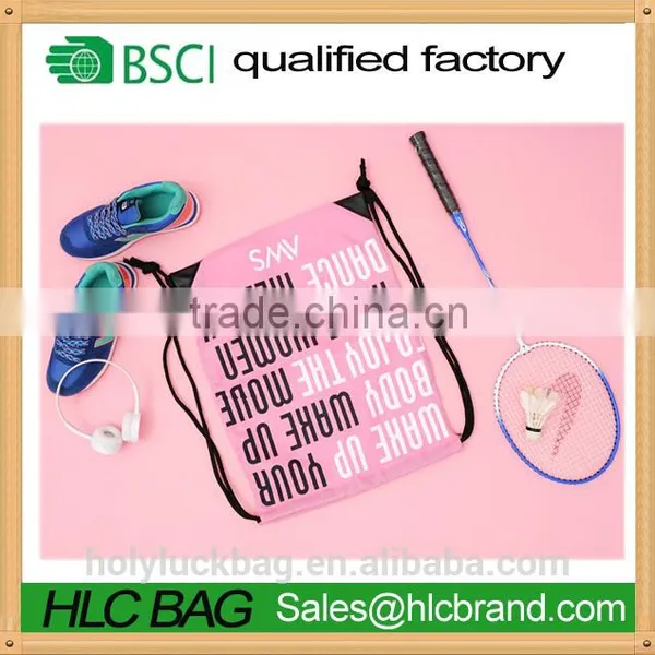 Customized Logo Branded Promotional Drawstring Bag With Leather photo-5