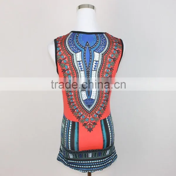 Dashiki Vest Tops African Tank Tops for Women photo-3