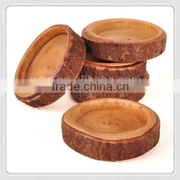 Handmade Solid Wood Saucers Customized Design photo-6
