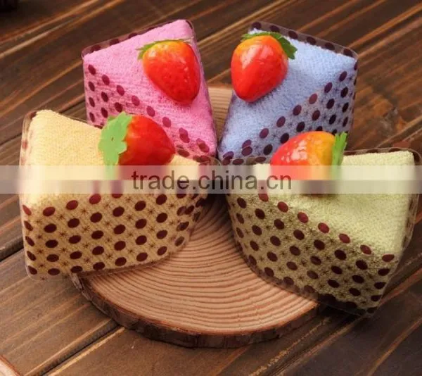 Wholesale Soft Cotton Lovely Tiramisu Cake Towels Party Gifts Wedding Favors Towel photo-2