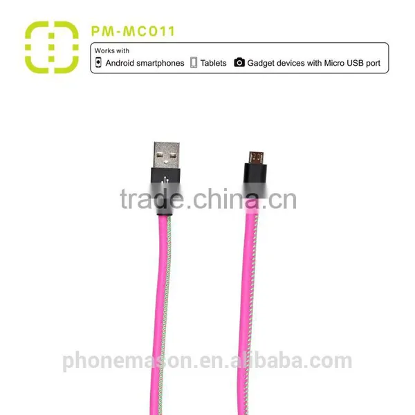 Walnut Micro Leather Cable for Samsung/smartphone photo-4