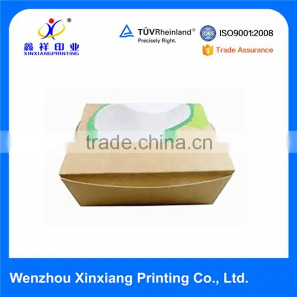 Custom Food Packaging Kraft Salad Box With Window for Take Away photo-2