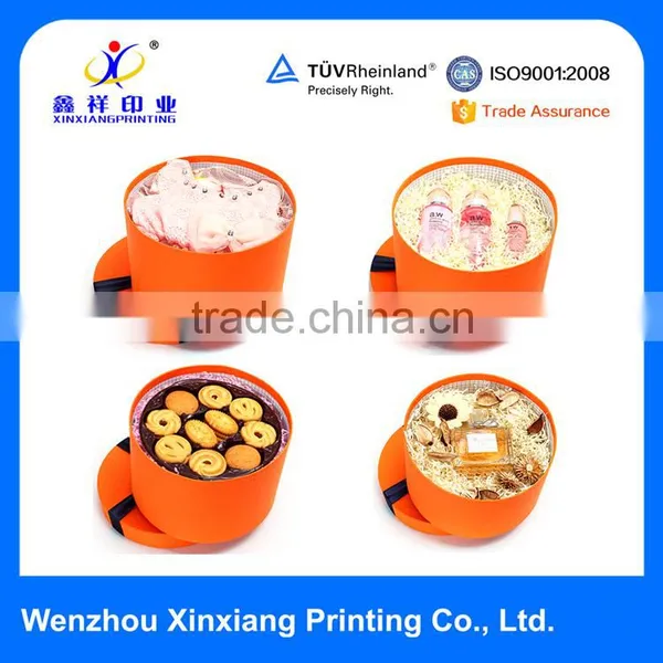 Simple Design Small Round Gift Box Business Paper Boxes Whoesale photo-6
