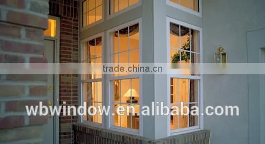 Vertical Sliding Open Style Vinyl(UPVC) Double Hung Windows photo-2