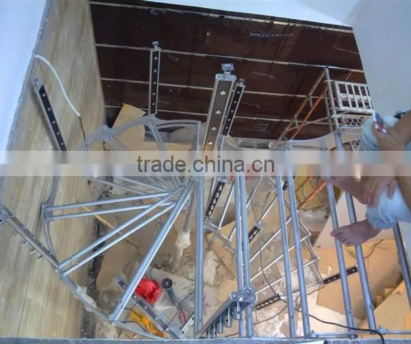 Customized Steel Curve Stairs Factory Supplier photo-3