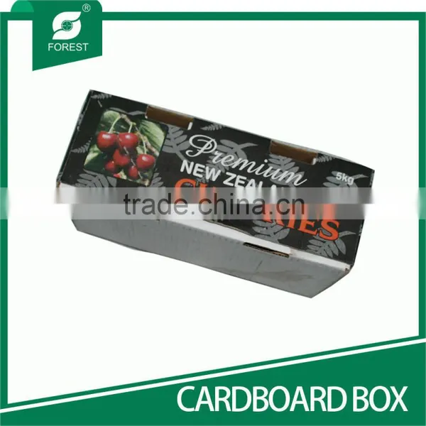 ONE TOP & ONE BOTTOM CORRUGATED CARDBOARD BOX PACKING SWEET FRUITS photo-3