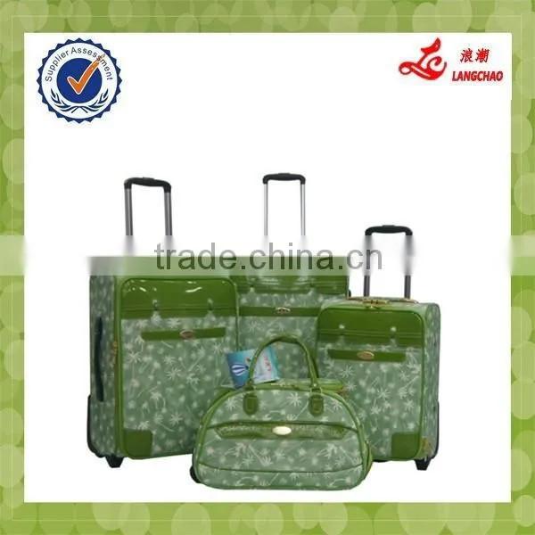 European Classical Designer Quality Leather Tarpaulin Duffel Bag photo-5