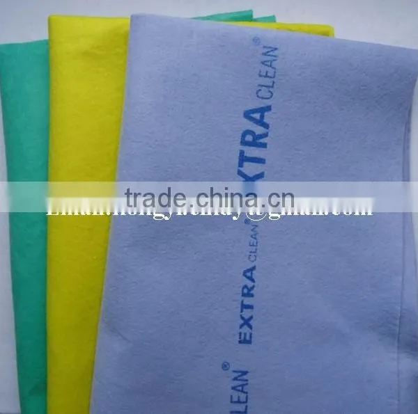 50x70cm Logo Printed Germany Nonwoven Floor Mop Cloth ( Viscose/polyester) photo-4