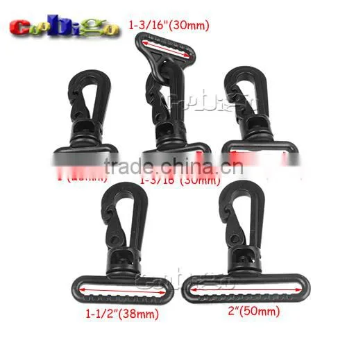 Plastic Swivel Snap Hooks for Bag Belt Straps Briefcase Strap Clasp #FLC428
