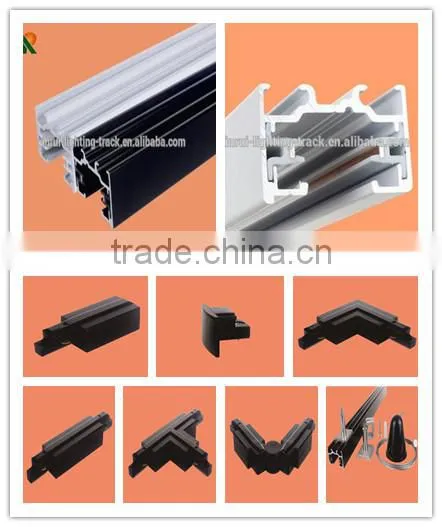 CE RoHS TUV Single Circuit 2 Wires Led Light Track for COB Led Track Light