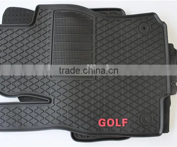 Full Set Type Rubber Floor Mats / Floor Liners For VW GOLF 7 photo-2