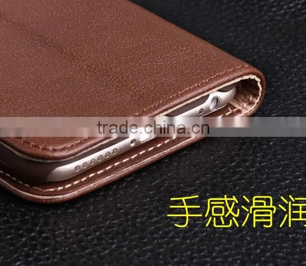 2015 Wholesale Phone Case For Business Men Plain Leather Case For IPhone 6 photo-3
