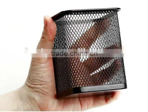 Round or Square Metal Mesh Pen Holder or Stand photo-4