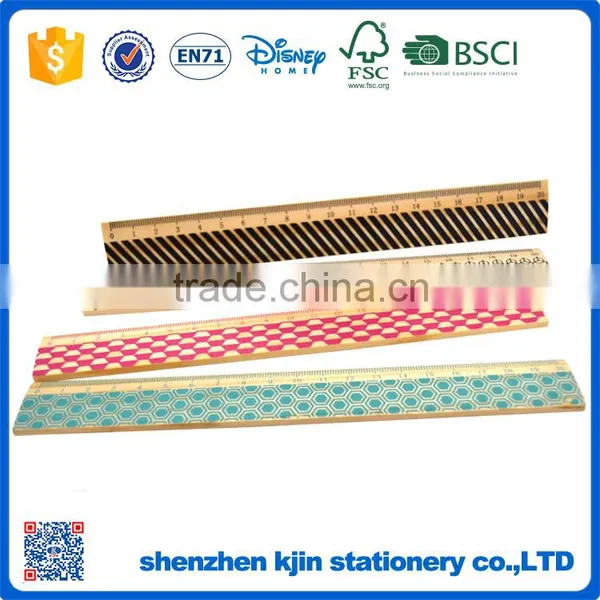 2016 Silkscreen Printing 30cm Wooden Ruler in Sale photo-5