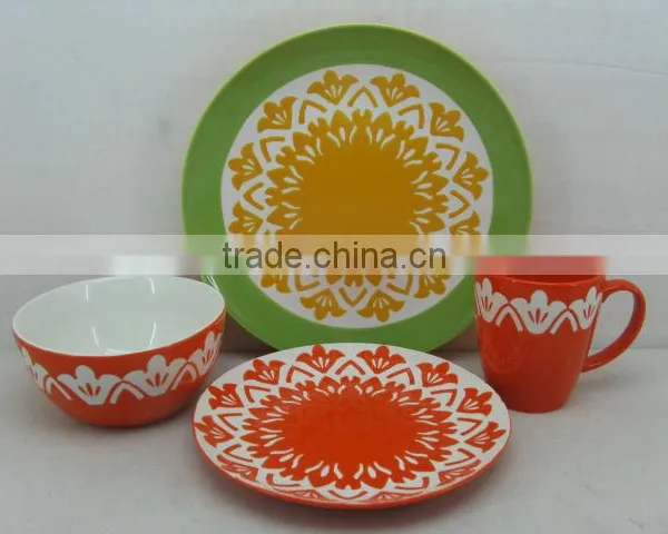 Ceramic 16pcs Dinnerware Made in China