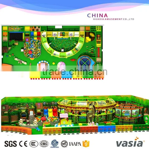 Children Toys Commercial Indoor Playground With Slide Trampoline Ball Pool Gun Area