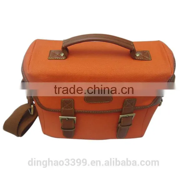 Waterproof Vintage Durable Canvas Casual DSLR Digital Camera Bag Carry Case Shoulder Messenger Bag photo-4