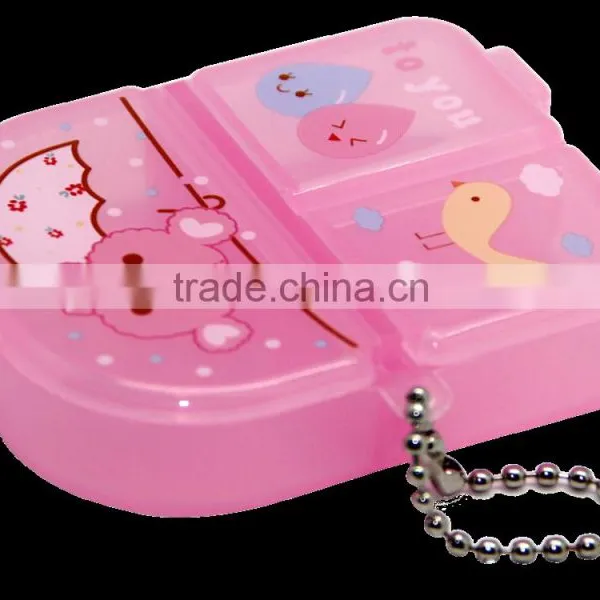 Customize Keychain Pill Storage Case With 3 Compartments for Promotional photo-3