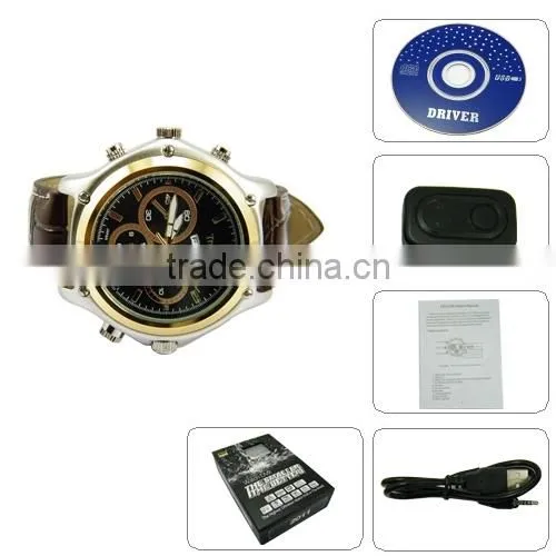 Waterproof Leather HD 1920 x 1080P 4GB Hidden Camera Watch DVR photo-5