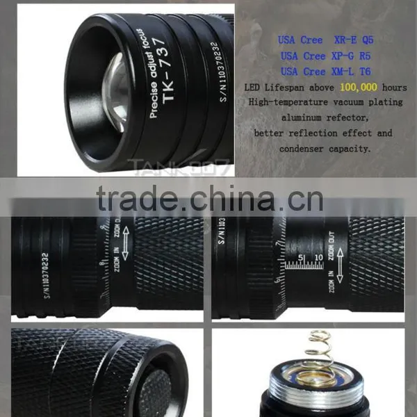 New Outdoor Bright Light Mountain Bike Flashlight With Mount Holder TK737 photo-3