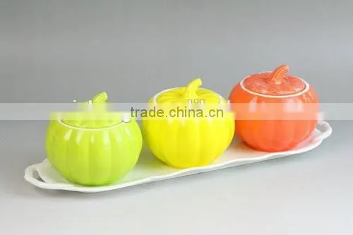 China Suppliers Ceramic Embossed Glazed Sugar Coffee Kitchen Utensil for Coffee Dinner Set photo-3