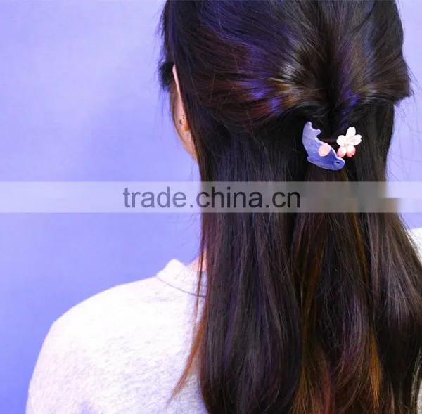 2016 Fashion Flower and Cat Hair Clip photo-4