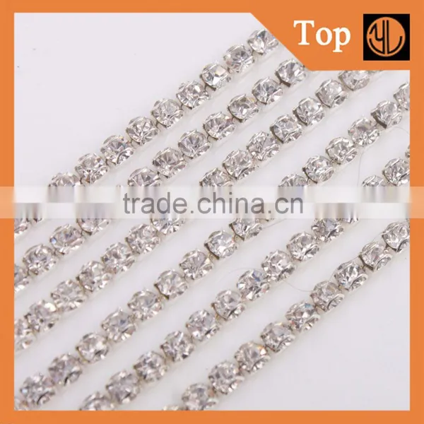 Factory Supply Rhinestone Cup Chain for Wedding Dress photo-3