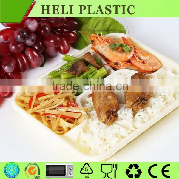 4 Compartment Food Tray Disposable Plastic Food Container photo-4
