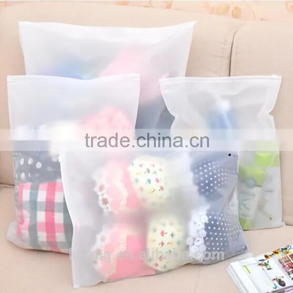 Plastic Hanger Garment Underwear Clothes Zip Lock Packaging Bag With Proof