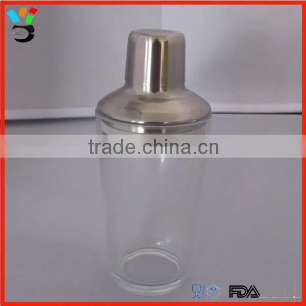 Home Barware Martini Shaker With Stainless Steel Lid 16oz Cocktail Shaker photo-2