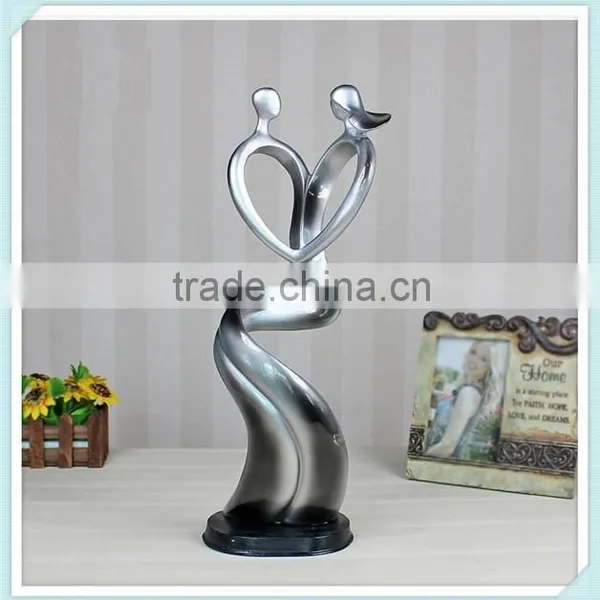 Abstract Decor Resin Lover Sculpture for Home Decoration photo-2