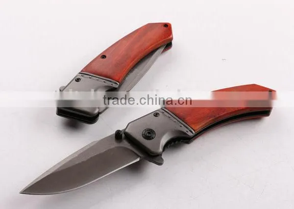 OEM 440 Stainless Steel Camping Knife With Titanium Coated Surface photo-5