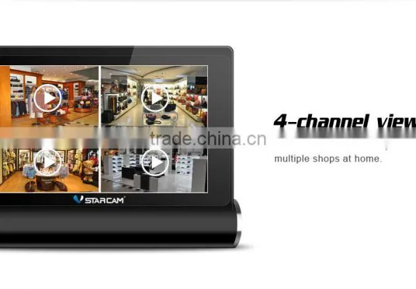 VStarcam HD 7 Inch Touch Screen With Indoor P2P IP Camera Home Security Alarm System photo-5