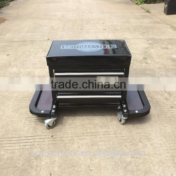 Tool Cabinet Seat With 3 Drawer & 2 Tray & Pry Bar Holder