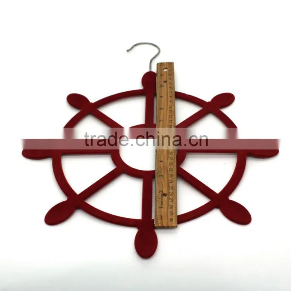 Cheap Wholesale Velvet Tie Hanger, Multifunctional Flocked Scarves Hanger photo-2