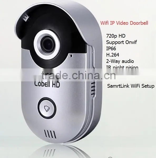 CE, Rohs, FCC Certificate P2P H.264 IP Doorbell Camera
