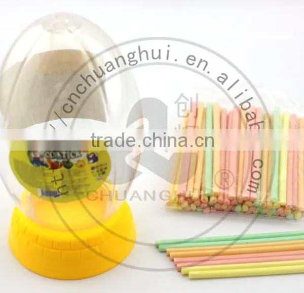 Plastic Rugby Jar CC Stick Candy / 11cm CC Straw Candy In Football Bottle photo-2