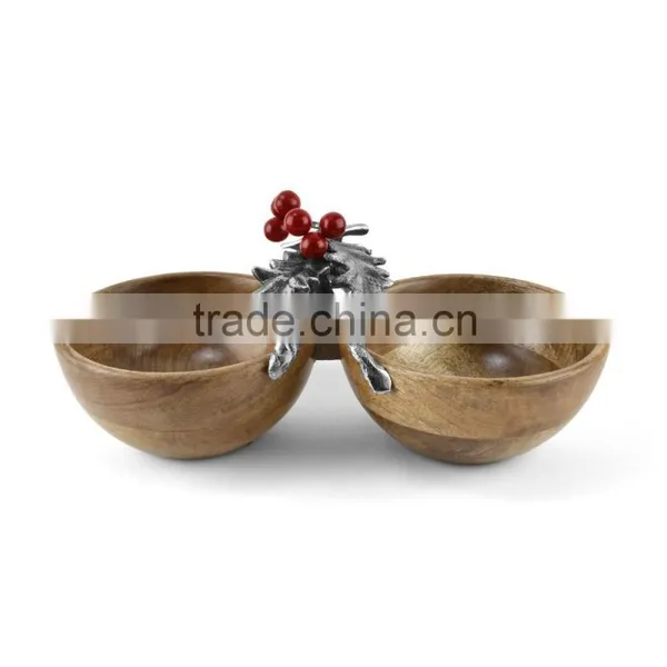 Acacia Wood Bowl /wooden Bowl Bulk Manufacturer Natural Finishing photo-2
