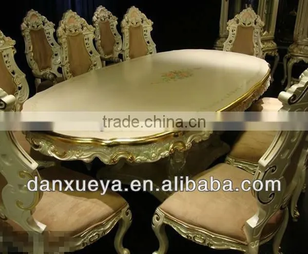 Classical Dining Room Furniture Antique Solid Wood Dining Set